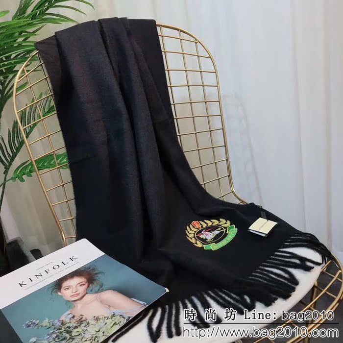 BURBERRY巴寶莉 2018年度最新力作極品 刺繡時尚圍巾 LLWJ6719